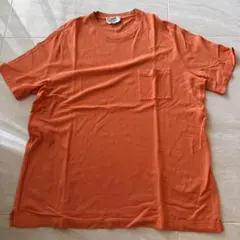 HERMES Tシャツ オレンジ ポケット 刺繍ロゴのサムネイル