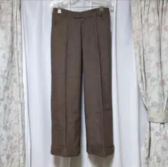 NENEMONA　ネネモナ　起毛　ストレートパンツ　千鳥格子柄　センタープレス