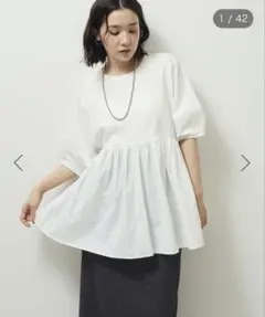 Green Parks ELENCARE DUE ハイブリットTシャツ ホワイトのサムネイル