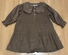 新品未使用 コーデュロイ風ワンピース 80cm