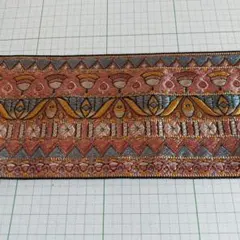 エスニック調 刺繍レースリボン 約巾8.5cm×２m