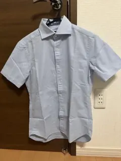 BEAMS F 半袖シャツ ライトブルー XS