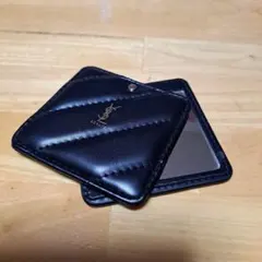 YSL 黒 レザー ミラー