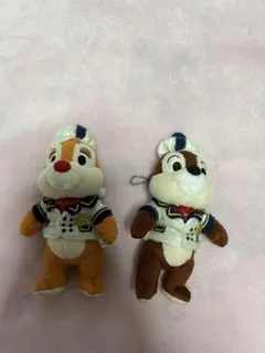 チップ＆デール　ぬいぐるみバッジ