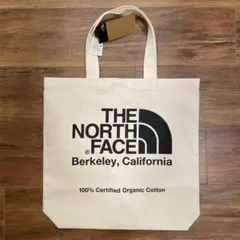 ノースフェイス ホワイト×ブラック オーガニックコットントートNM82385