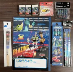ディズニー ピクサー カーズ トイストーリー 文房具など 9点セット 未使用