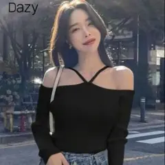 SHEIN Dazy ブラック オフショルニット