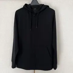 しまむら　クロッシーパーカー　LL 黒のサムネイル