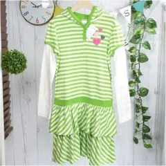 新品ジンボリー★キュートなハートのワンピース★130～140過去ライン