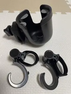 ブラック ドリンクホルダー フック付き