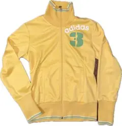 adidas old イエロー ジップアップジャージ トラックジャケット　y2k
