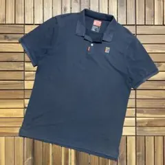 NIKE ナイキ テニス 半袖 ポロシャツ 鹿の子 ロゴ刺繍