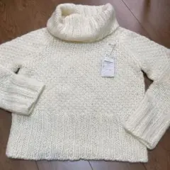 タートルネックニット　les bisoux アイボリー