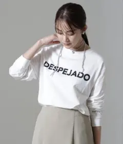 ナノユニバース レタードロゴプリントロングスリーブTシャツのサムネイル