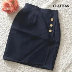 クレイサス CLATHAS タイトスカート 38 金ボタン エレガントフォーマルのサムネイル
