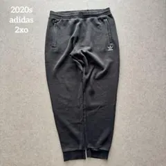 アディダスオリジナルス スウェットパンツ トレフォイル刺繍 2XO ブラック
