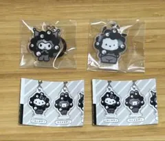 クロミ ポチャッコ ミャクミャクなりきり アクリルチャーム 2 黒 2点 セット