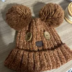 耳付きニット帽