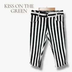 キスオンザグリーン ゴルフ ウェア ハーフ パンツ ストレッチ ストライプ