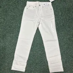 ジーユー　ボーイフレンドアンクルジーンズ 58 ホワイト