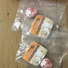 動物甜甜圈 連接三麗鷗角色吊飾 美樂蒂