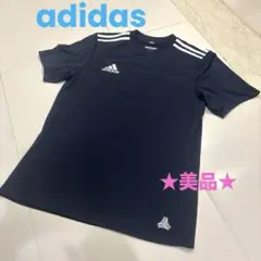 adidas アディダス CLIMALITE 半袖Tシャツ　ネイビー M