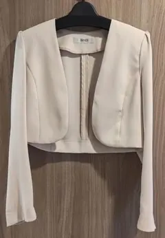 値下げ☆AIMER エメ ノーカラージャケット【ベージュ】【M】