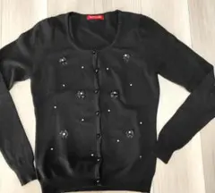 Apuweiser-riche ブラックカーディガン　アンブル