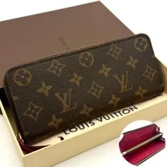 ルイヴィトン モノグラム ポルトフォイユ クレマンス フューシャ 長財布