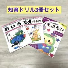 七田式　ドリル　知育　ちえ　めいろ　幼児　3冊セット　2歳、3歳、4歳
