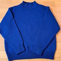 GU　ハイネックニット　ネイビー