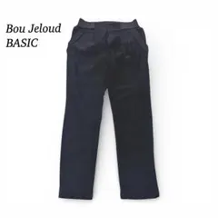 美品 ブージュルード ブラック パンツ【M】ウエストゴム ストレート ストレッチ