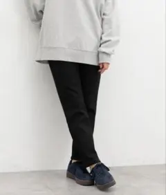 ハニーズ ハニぽか 暖カラースキニー あったかパンツ 黒 M 股下63