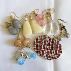ハンドメイドピアス まとめ売り⑦