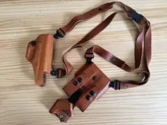 あぶない刑事 タカ&ユウジ ホルスターセット 牛本革ハンドメイド