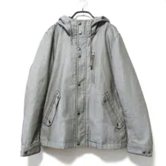 メンズ メルローズ フードジャケット 3 グレー系 シミ有り フード M