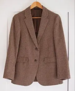 ユニクロ　ツイードマニッシュジャケット　チェック