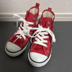 CONVERSE レッド ハイカットスニーカー 18cm