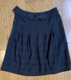 COMME CA MODELS 黒 プリーツスカート M