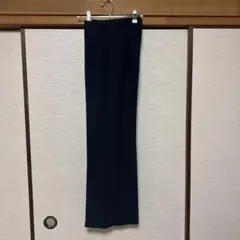 GU ネイビー ストライプ ワイドパンツ