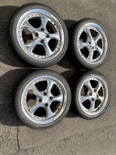 ワークVS-KF 軽用　16インチ　メッキ　タイヤはオマケ　クロームメッキ ワークVS-KF 軽用 16インチ メッキ タイヤはオマケ クローム
