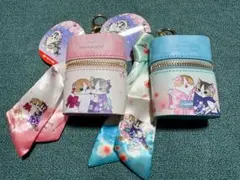 mofusand スカーフチャーム付きポーチ 桜満開 2種セット タイトー限定