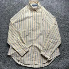 Ralph Lauren ストライプ ボタンダウンシャツ L