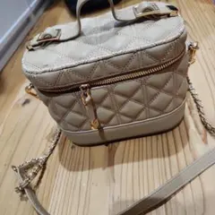 RANDA2WAYキルティングバッグバニティポーチショルダーバッグベージュランダ