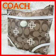 COACH フラワーパターン ショルダーバッグ