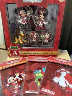 ディズニーオーナメント　ミッキー&フレンズ シリーズA&アクリルオーナメント3種
