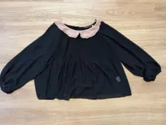 COCO DEAL フリル襟 ブラウス ブラック