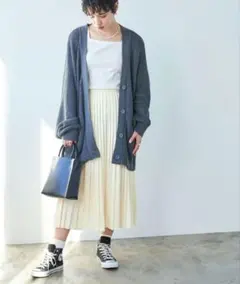家*ま様 Chaco closet プリーツ Aラインウエストゴムロングスカートのサムネイル