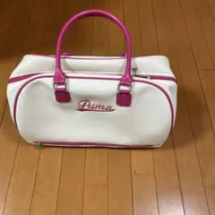 PUMA ボストンバッグ レディース　ホワイト ピンクのサムネイル