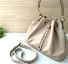 極美品　COGU ショルダーバッグ ハンドバック　2WEY 巾着型